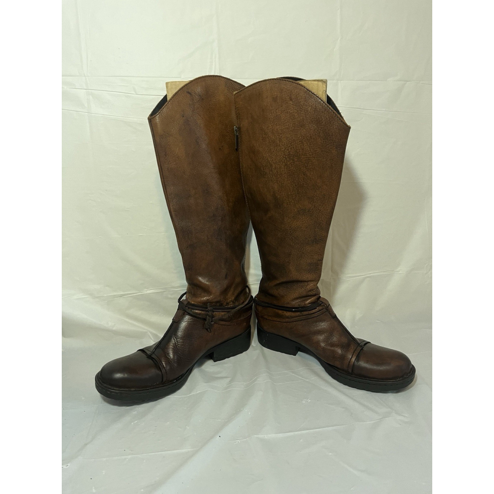 Born Shyra Tall Brown Leather Riding Boots Women Sz 8 - Picture 12 of 16